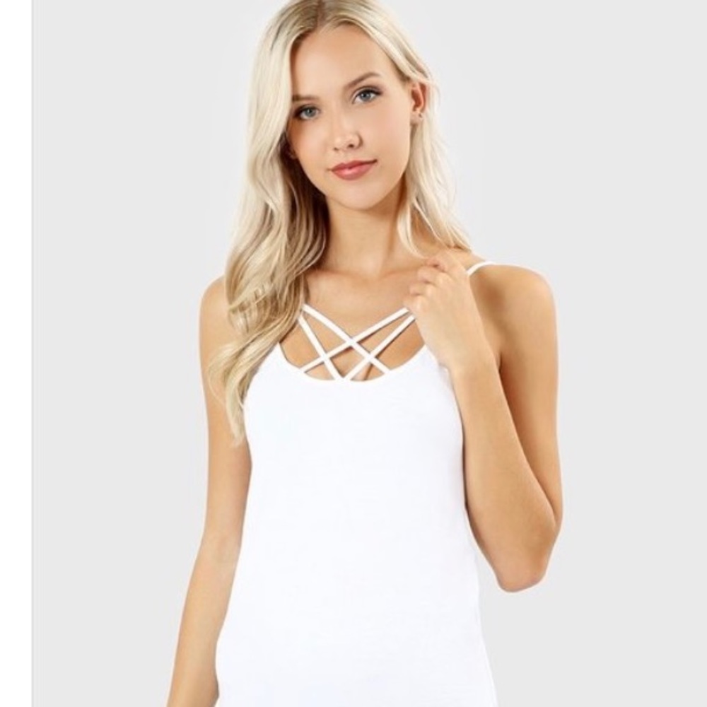 White Strappy Cami/Tank
